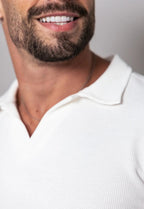 Camisa Polo Italiana Tricot Branca