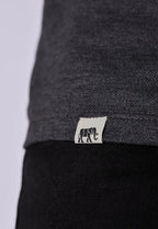 Camisa Polo Ziper Chumbo