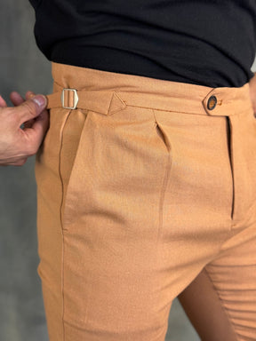 CALÇA ALF. VERONA LINHO PONTO H TERRACOTA