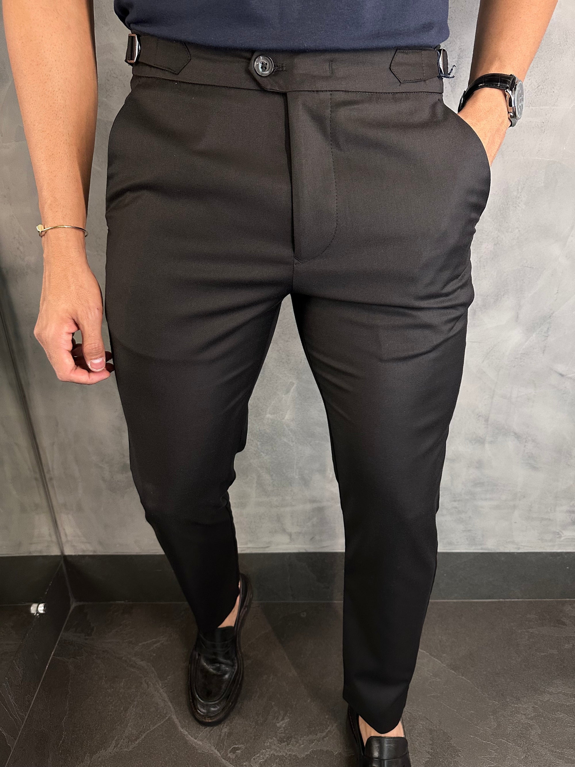 Calça Alf. Skinny Ajuste Fivela