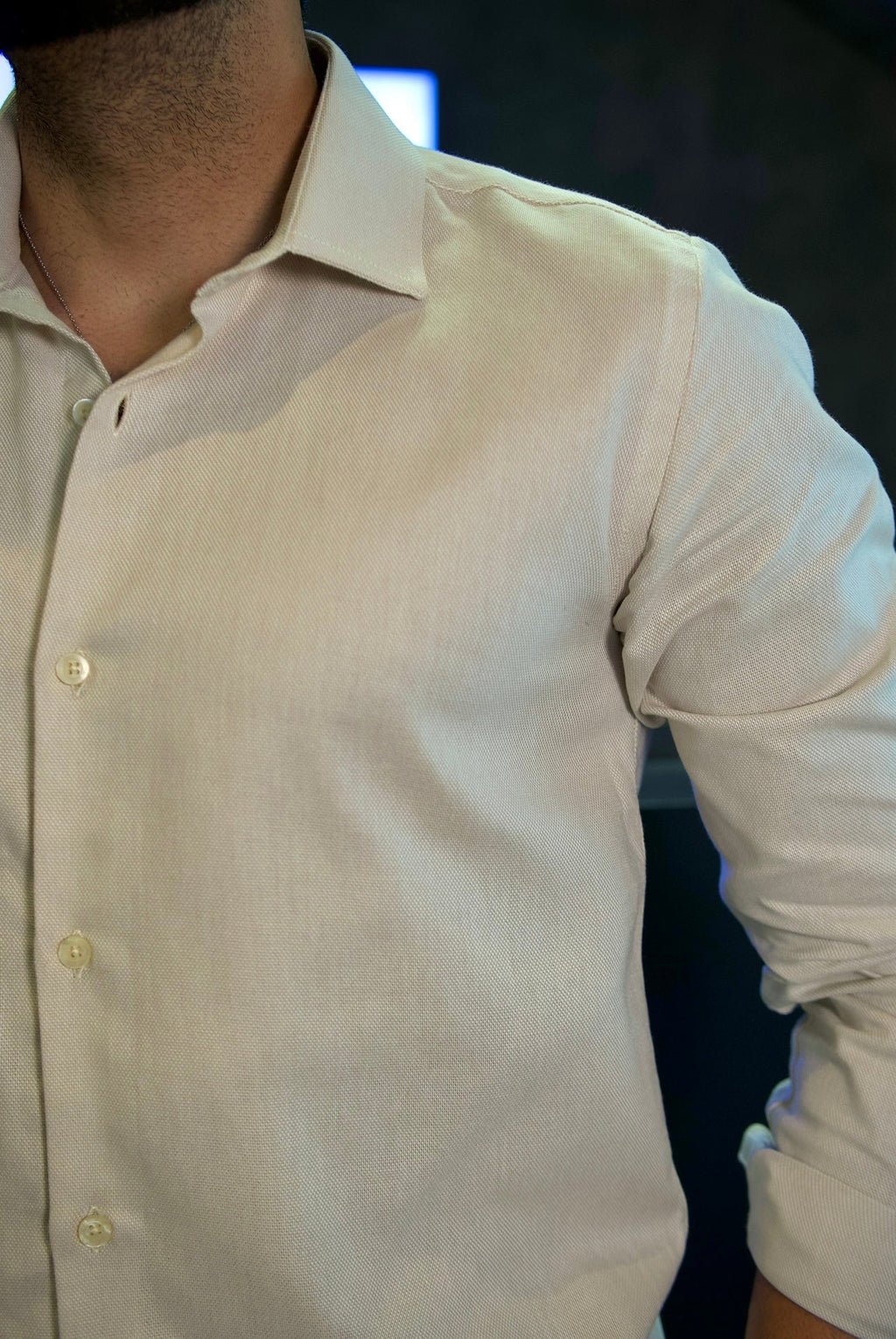 CAMISA M/L JAIPUR AREIA