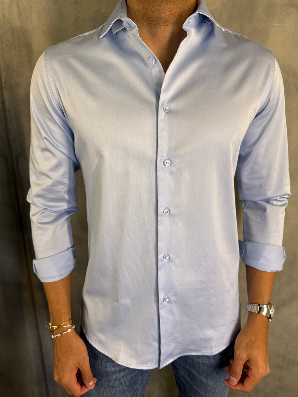CAMISA M/L ACETINADA