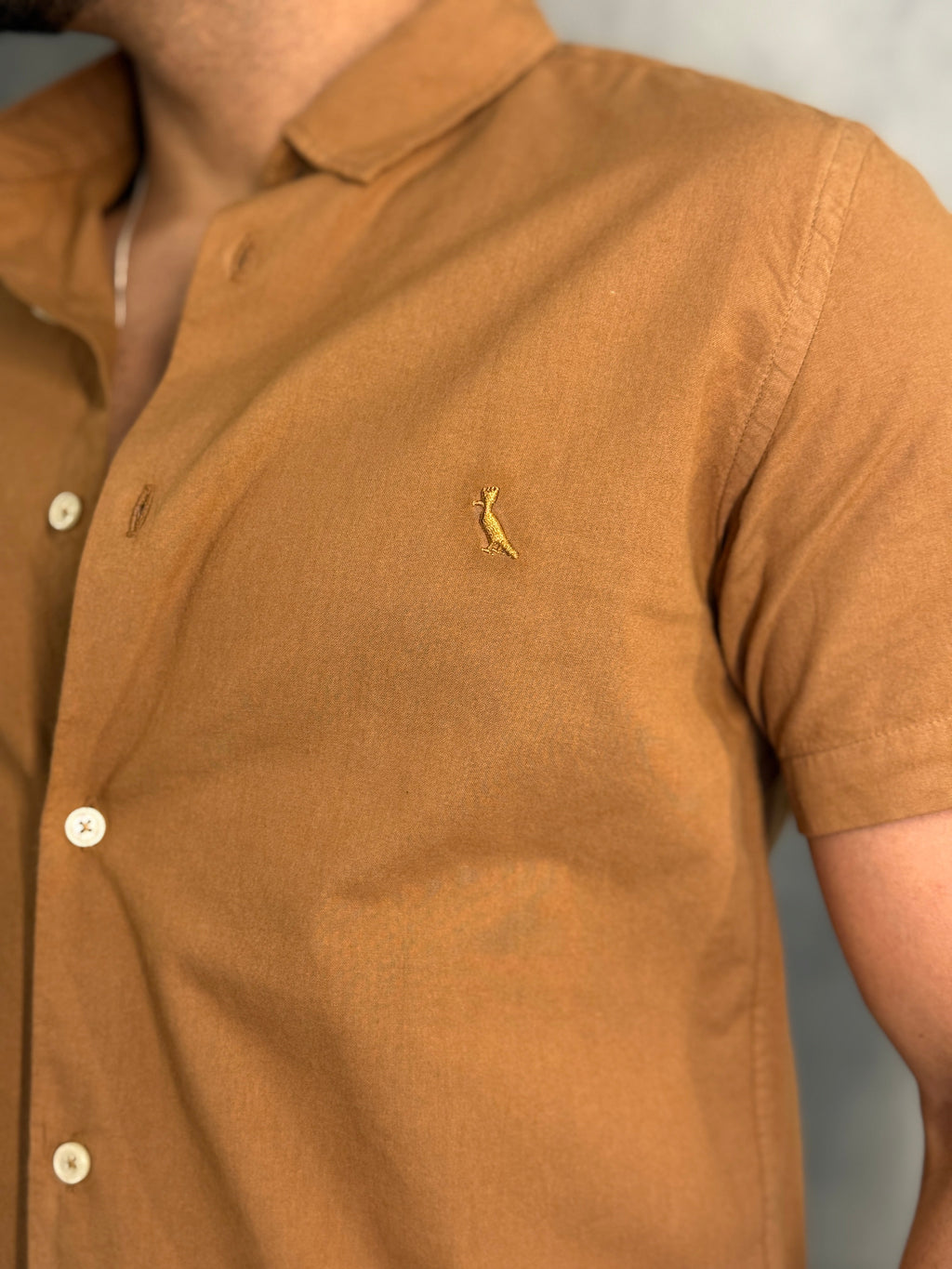 CAMISA M/C NOVA PARATY RESERVA OCRE