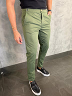 CALÇA ALF. MÔNACO AJUSTE CATRACA VERDE MUSGO