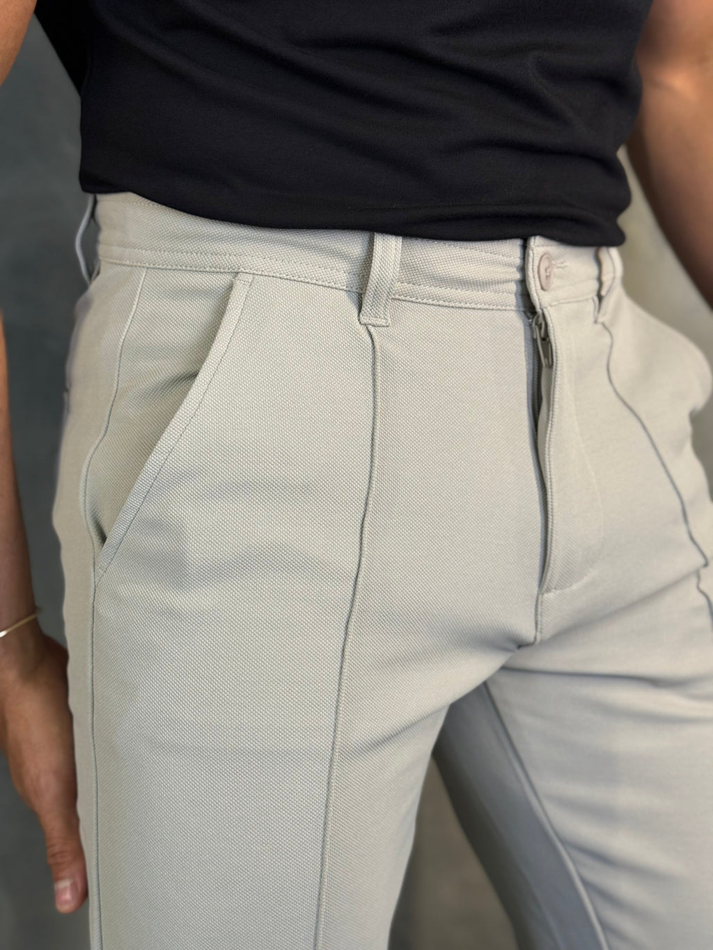 CALÇA MALHA C/ FRISO