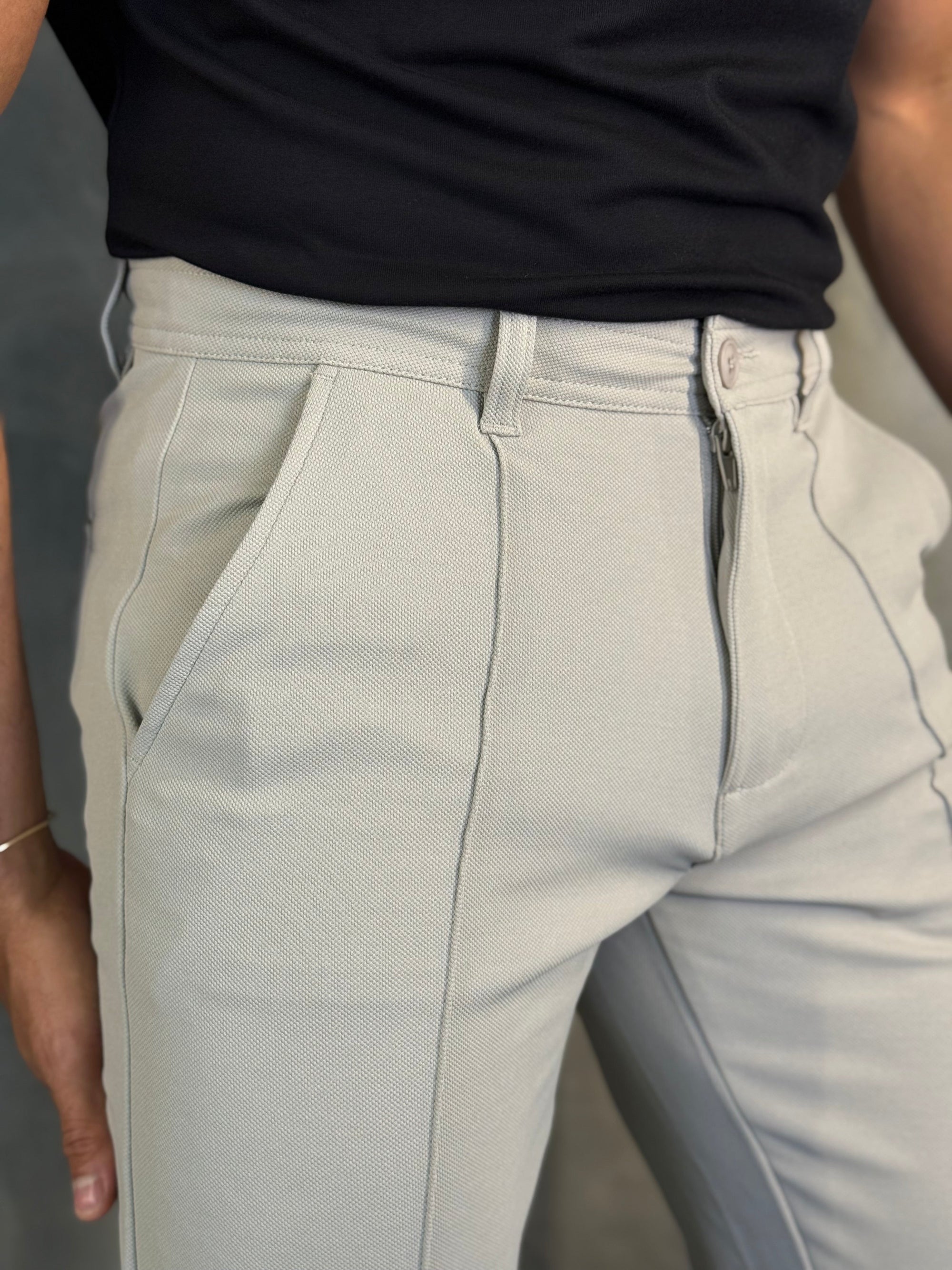 CALÇA MALHA C/ FRISO