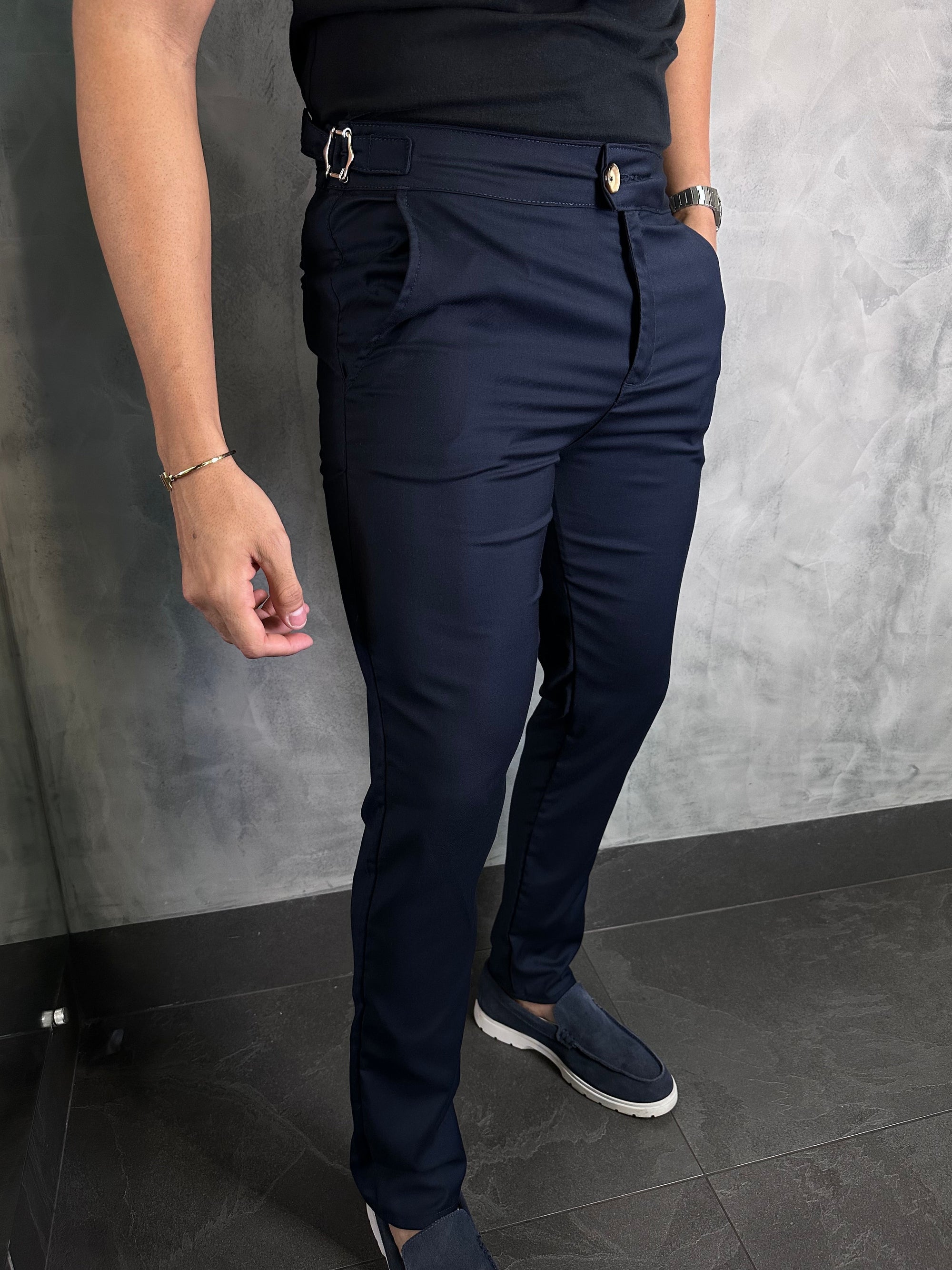 Calça Alf. Veneza Azul Petróleo