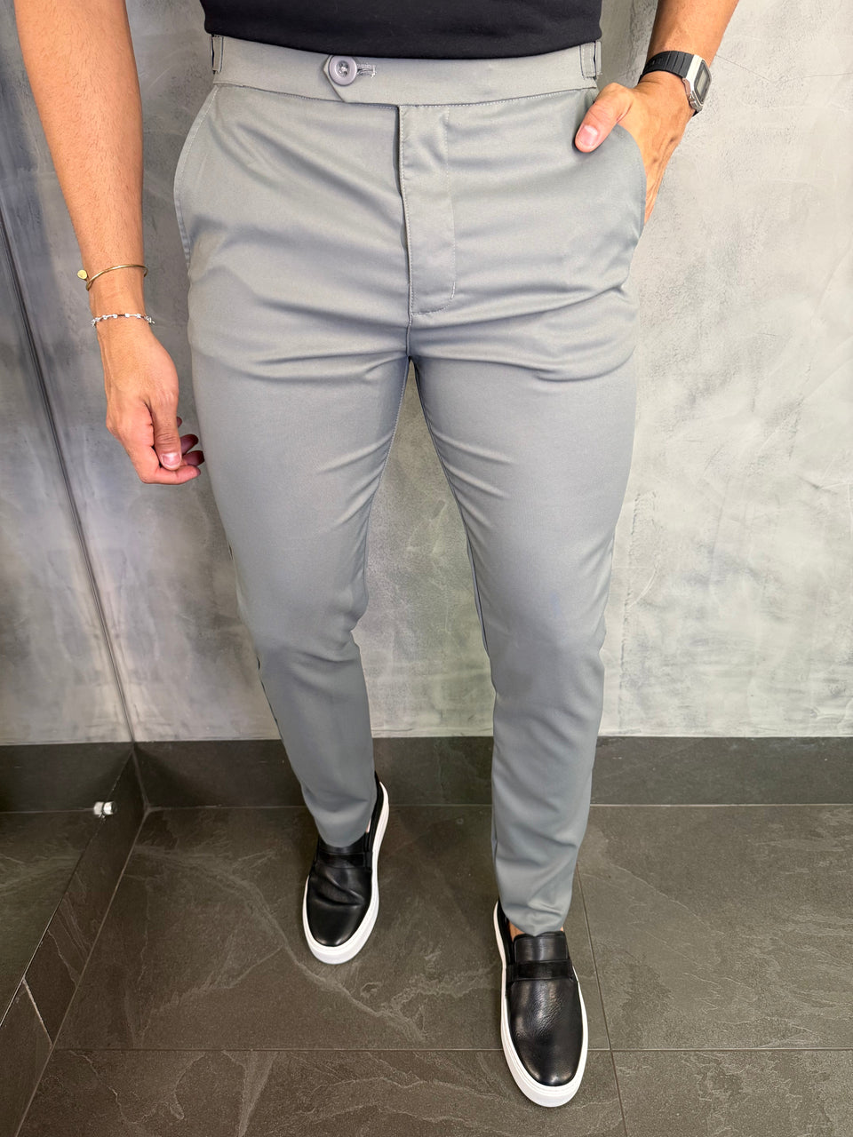 Calça Alf. Regulagem Buzios Cinza