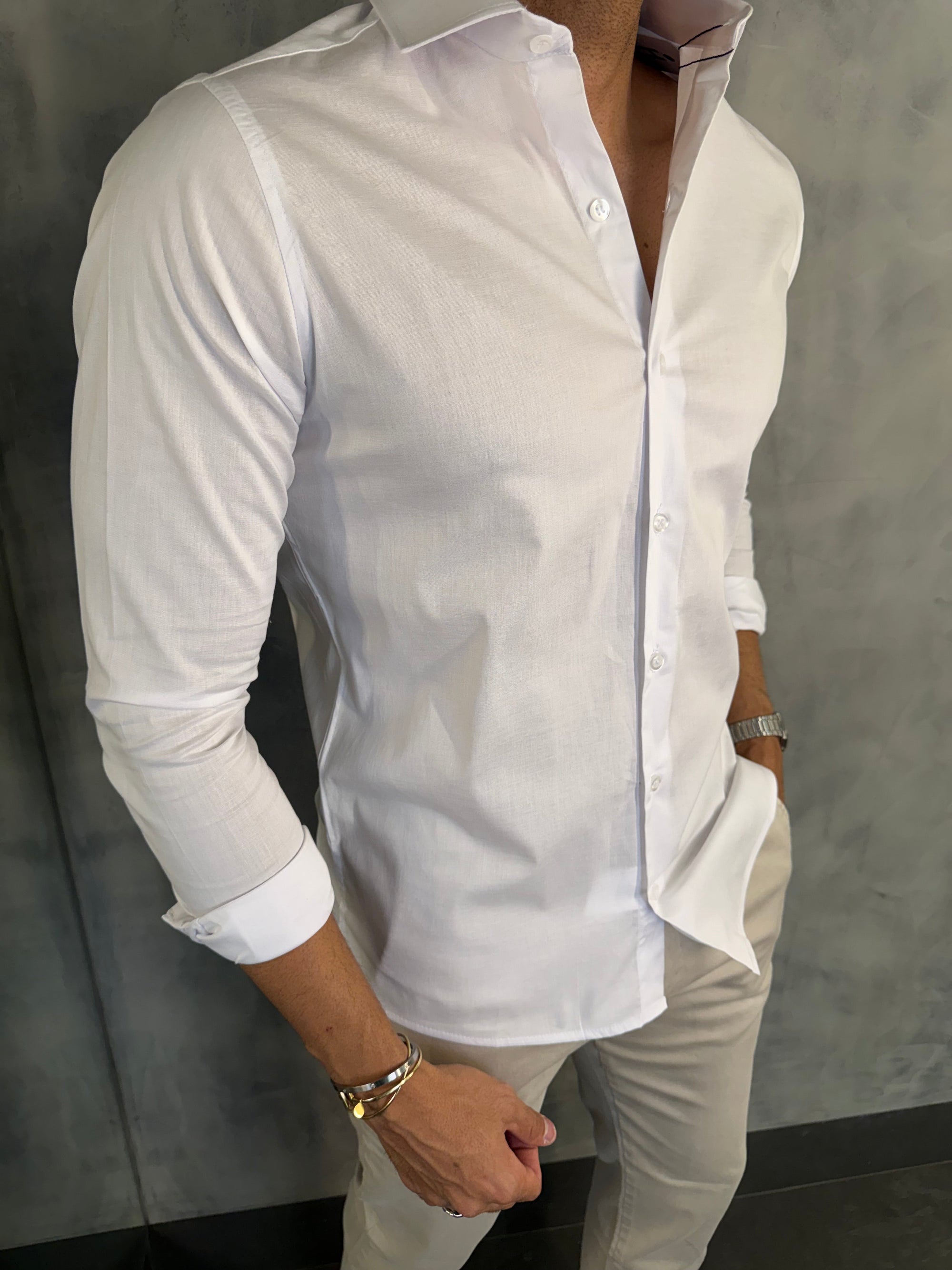 CAMISA MANGA LONGA BRANCO