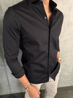 CAMISA MANGA LONGA PRETO