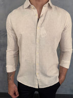 CAMISA M/L MARESIA PONTO H NATURAL