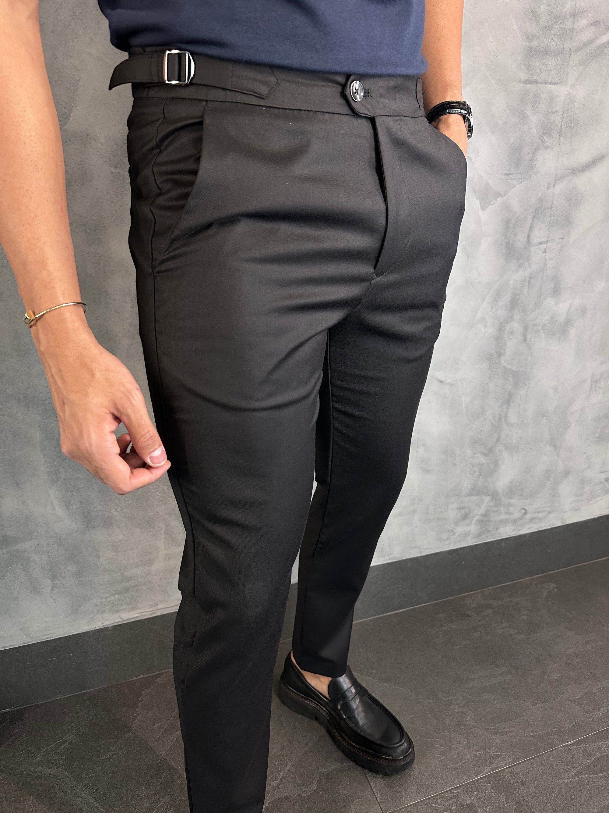 Calça Alf. Skinny Ajuste Fivela