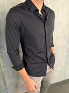CAMISA M/L TECH POLIAMIDA PRETO