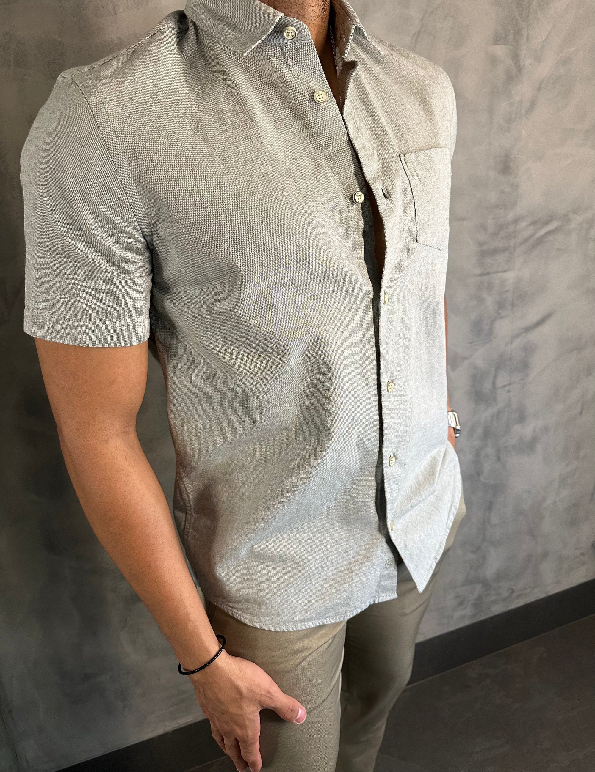 CAMISA M/C OXFORD SIMPLES RESERVA VERDE FLORESTA