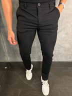 Calça Alf. Ajuste Botão Preto