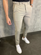 Calça Alfaiataria Verona Ajuste Lateral Khaki