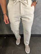 Calça Relax Rami Com Elástico E Cadarço Barezy