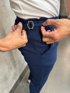 Calça Alf. Linhão Com Regulador Marinho