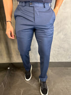 Calça Alf Slim Stretch Com Ajuste Fivela Barezy