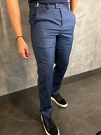 Calça Alf Slim Stretch Com Ajuste Fivela Barezy