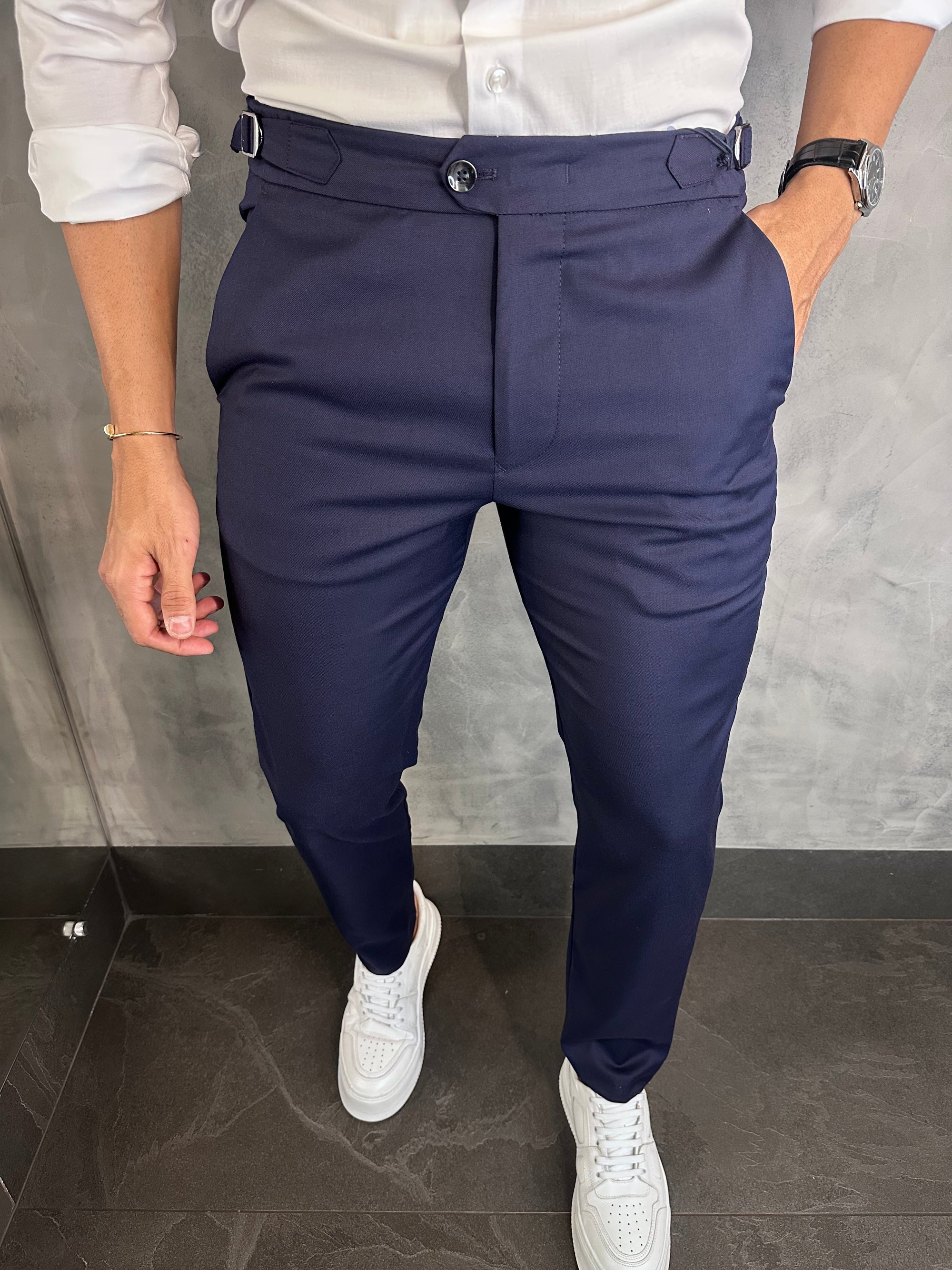 Calça Alf. Skinny Ajuste Fivela