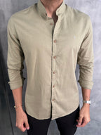 CAMISA GOLA PADRE M/L INDICCATTO VERDE SALVIA