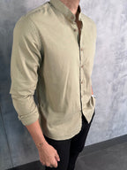 CAMISA GOLA PADRE M/L INDICCATTO VERDE SALVIA