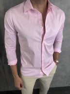CAMISA M/L TRICOLINE BÁSICA NEO SIMPLES RESERVA ROSA