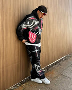 CONJUNTO MOLETOM ART BLAC