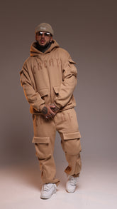 CONJUNTO MOLETOM CREAT MARROM