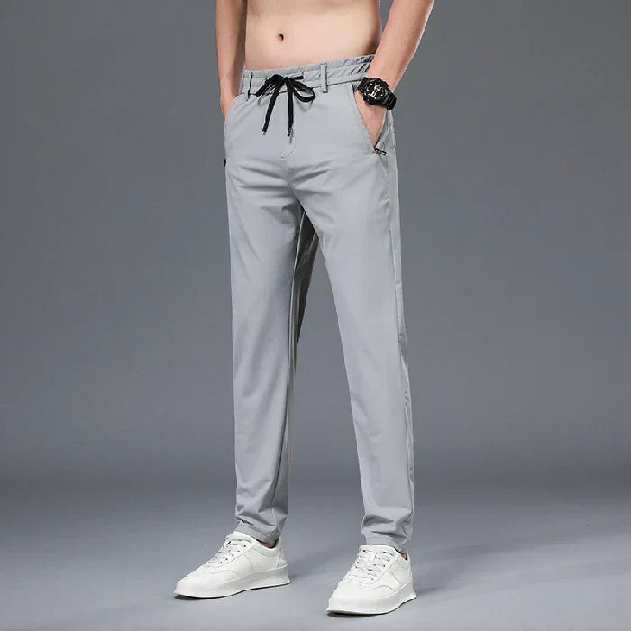 Fly Confort - Calça Masculina em Seda Gelo e Poliéster
