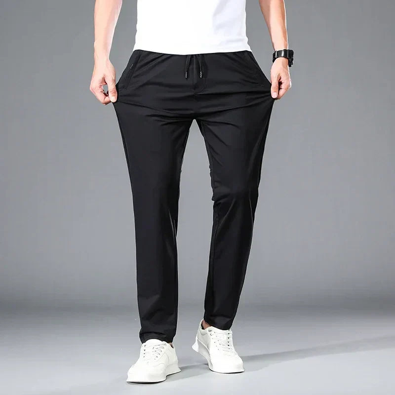 Fly Confort - Calça Masculina em Seda Gelo e Poliéster