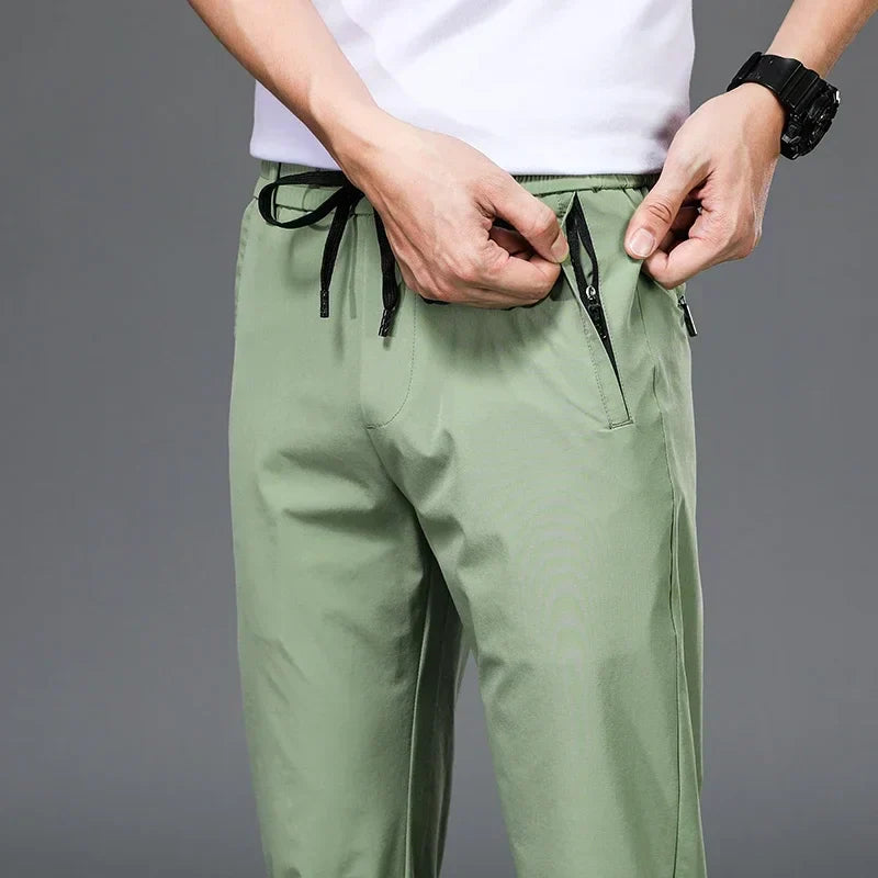 Fly Confort - Calça Masculina em Seda Gelo e Poliéster