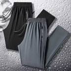 Fly Confort Calça Masculina Em Seda Gelo E Poliéster