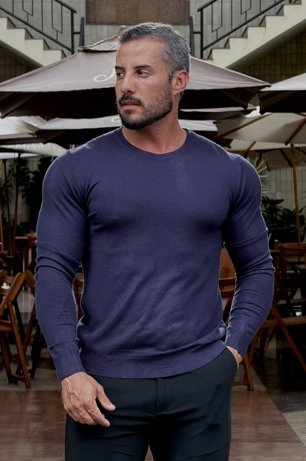 Tricô Alfa Slim Fit