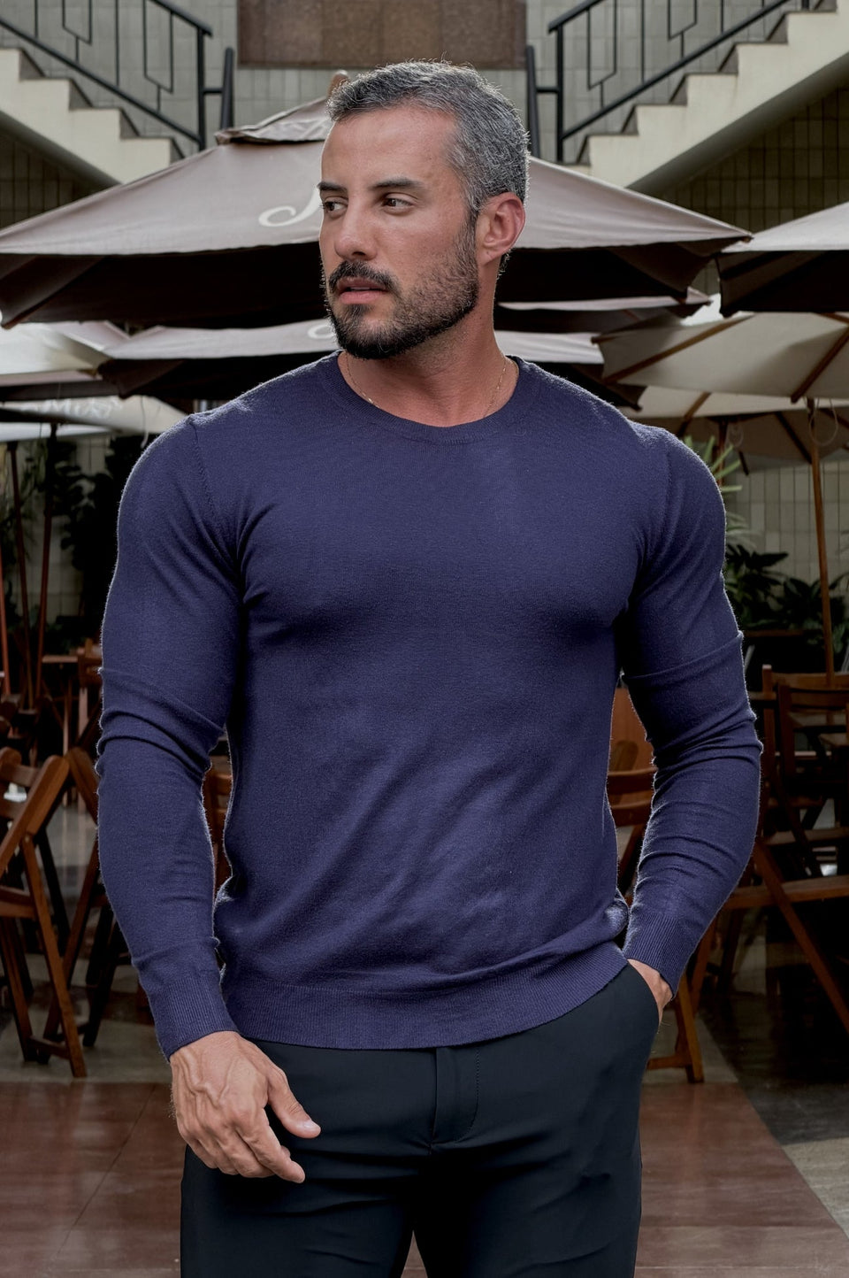Tricô Alfa Slim Fit
