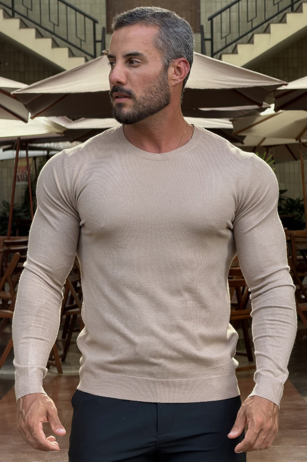 Tricô Alfa Slim Fit