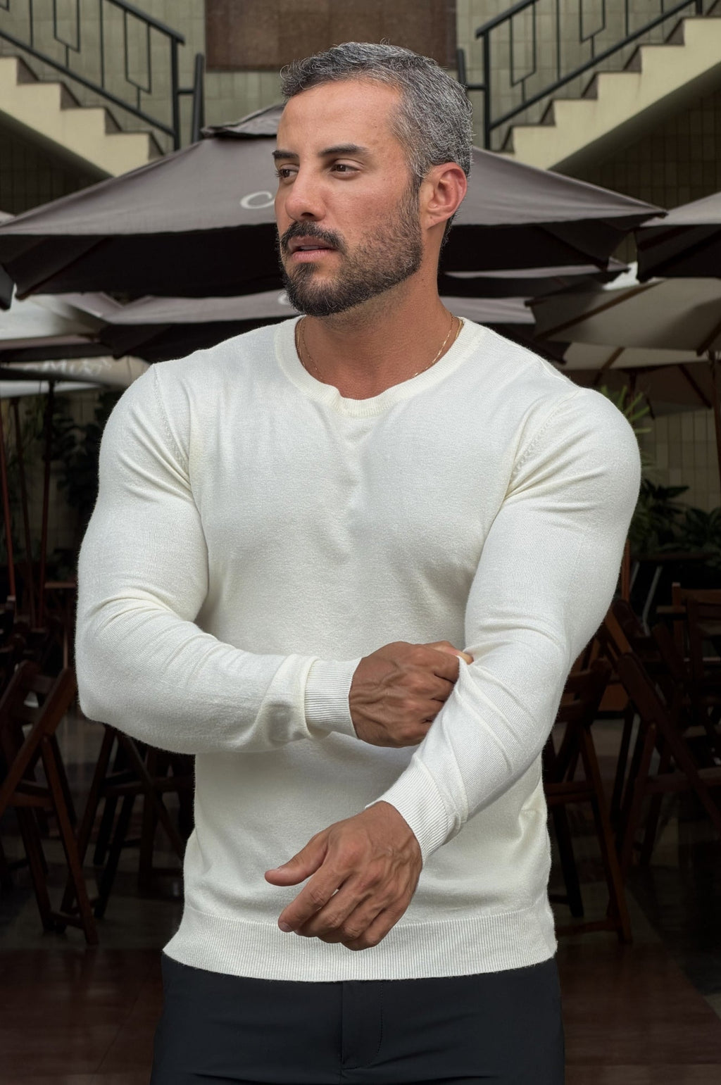 Tricô Alfa Slim Fit