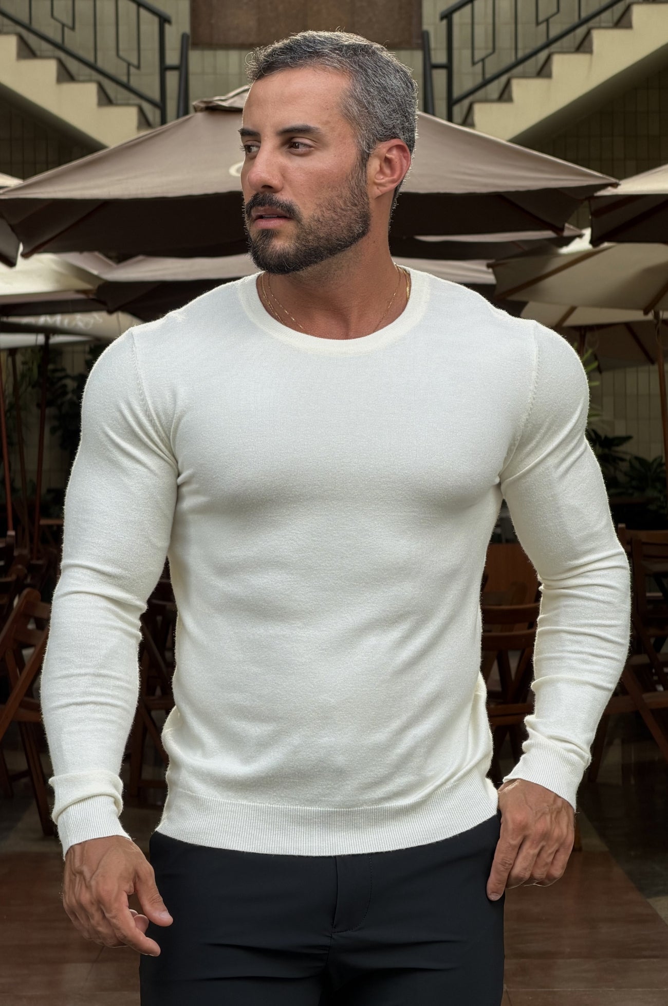 Tricô Alfa Slim Fit
