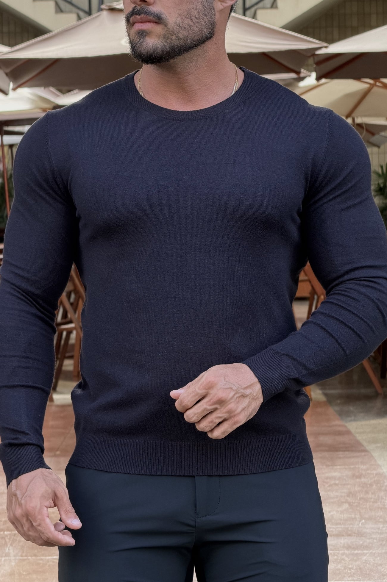 Tricô Alfa Slim Fit