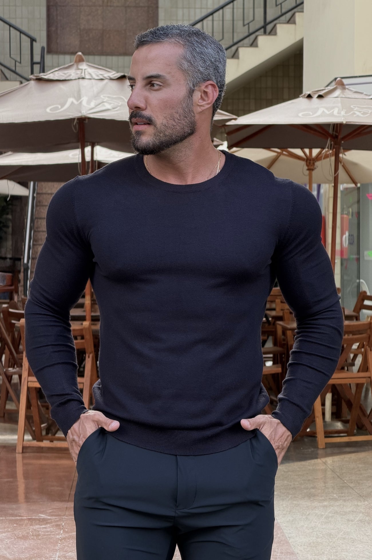 Tricô Alfa Slim Fit