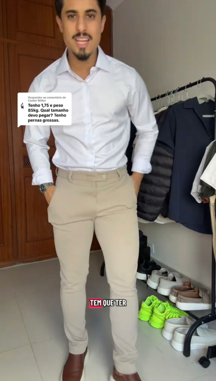 Calça Alfaiataria Malha Masculina Super Stretch