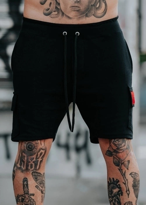 CONJUNTO CAMISETA OVERSIZED SEU MADRUGA BEGE E SHORTS PRETO