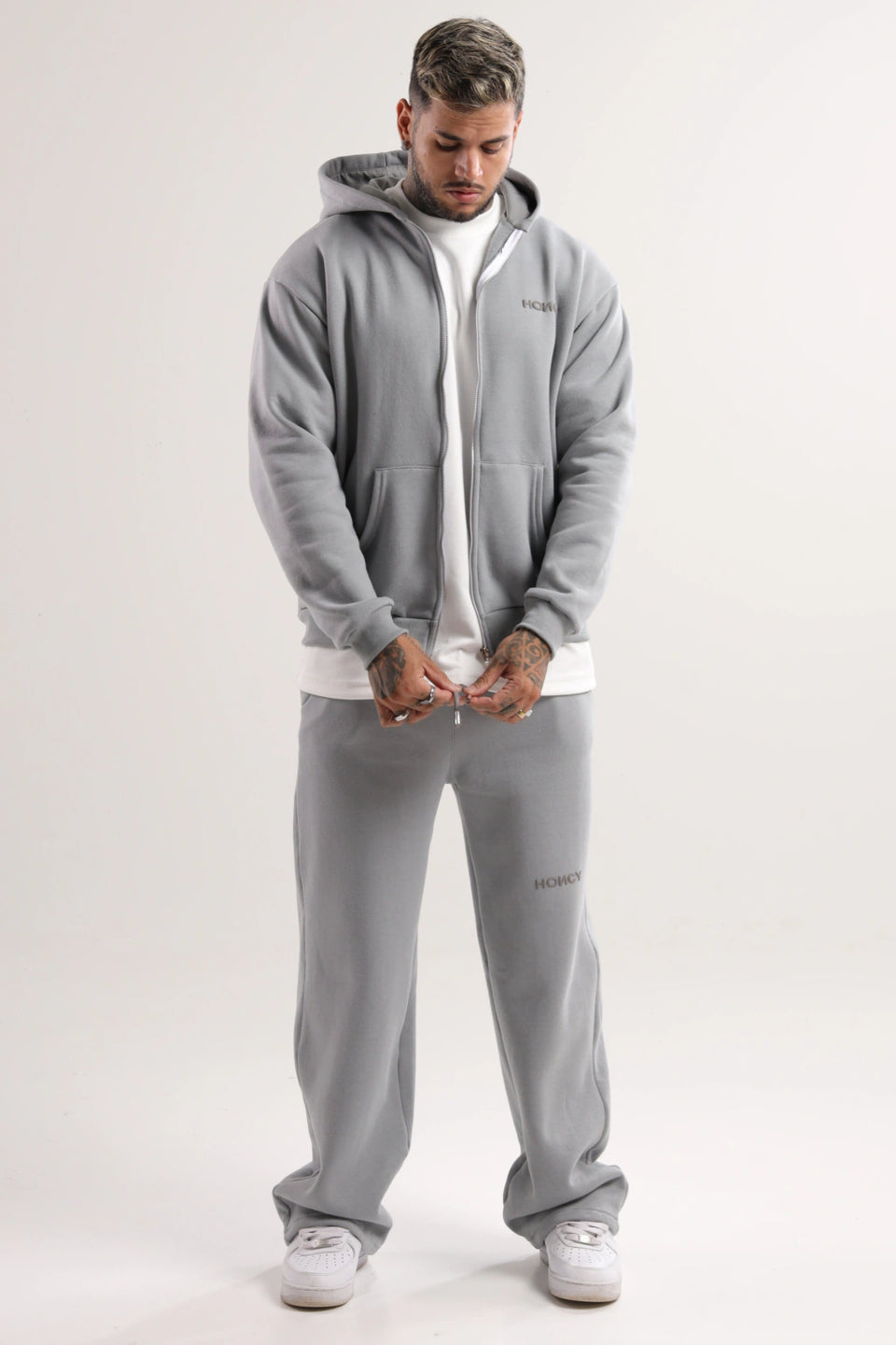 Conjunto de Moletom Cinza