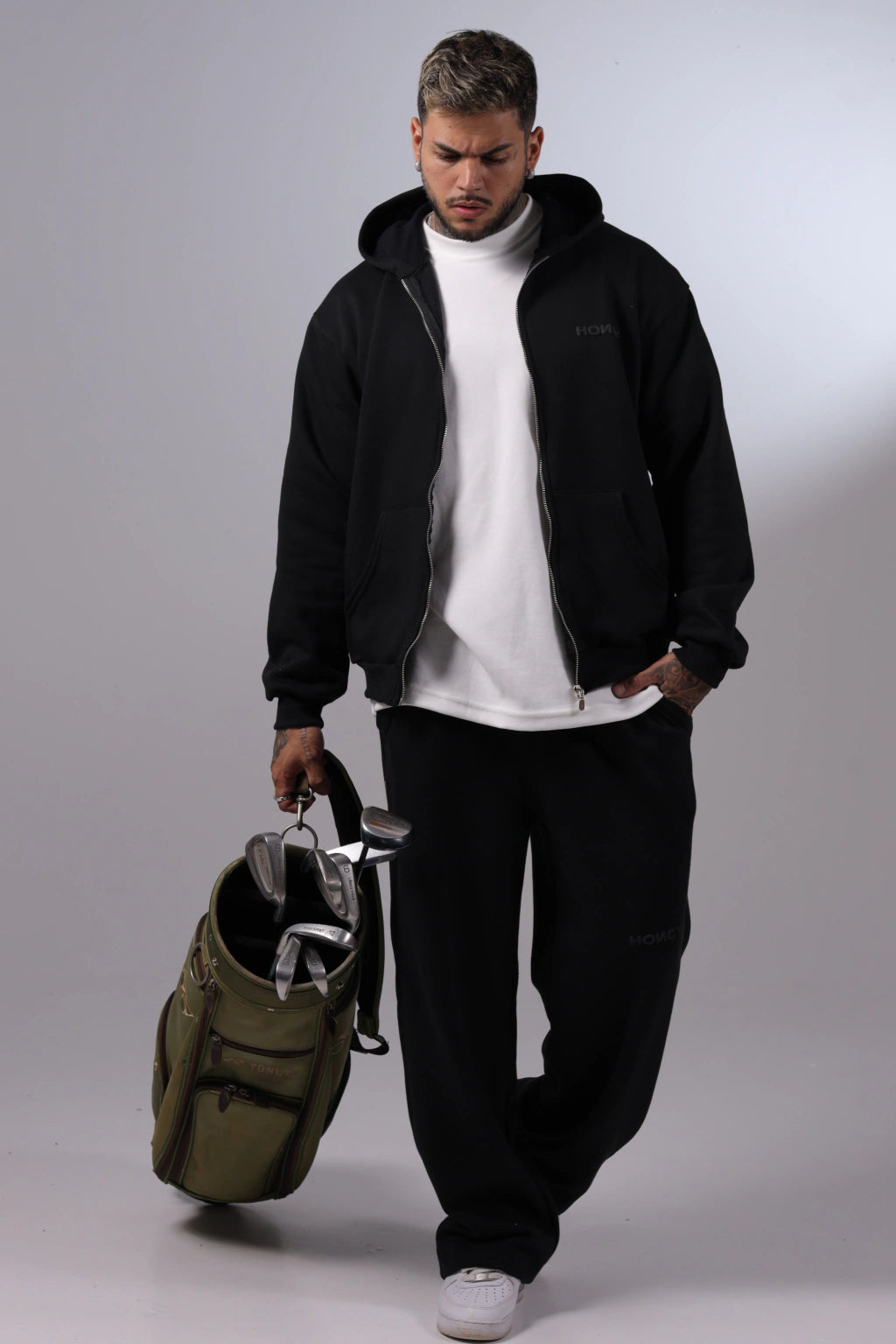 Conjunto de Moletom Preto