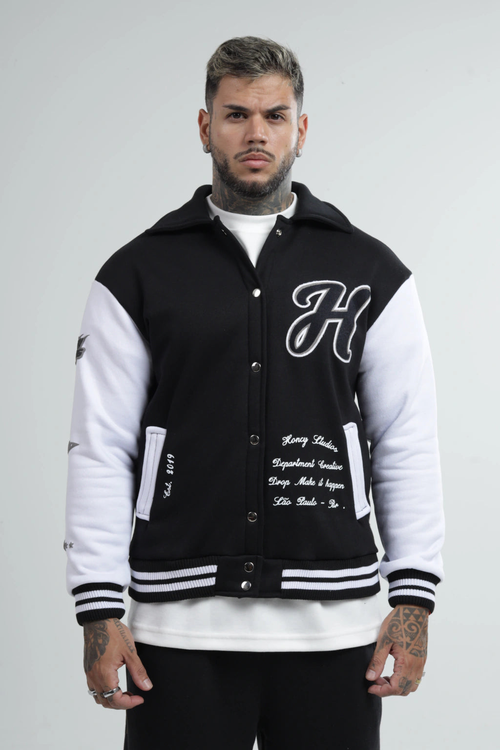 Jacket Varsity Black