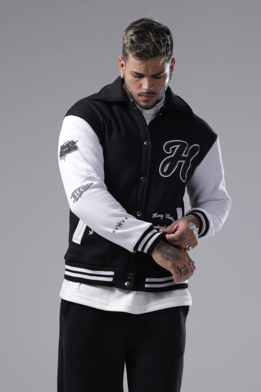 Jacket Varsity Black