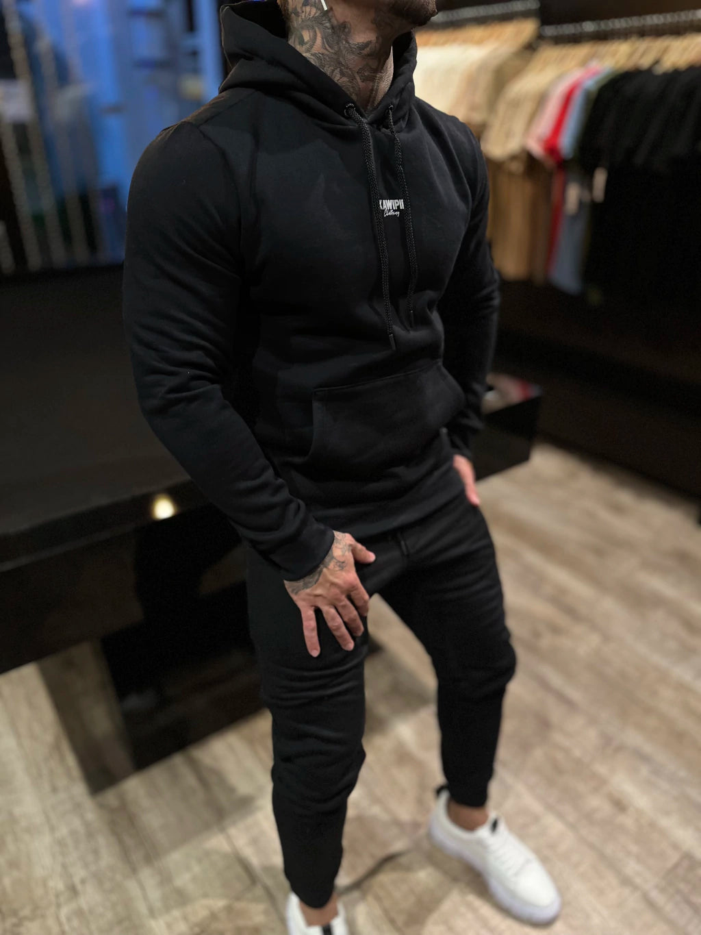 CONJUNTO MOLETOM KW BASIC PRETO