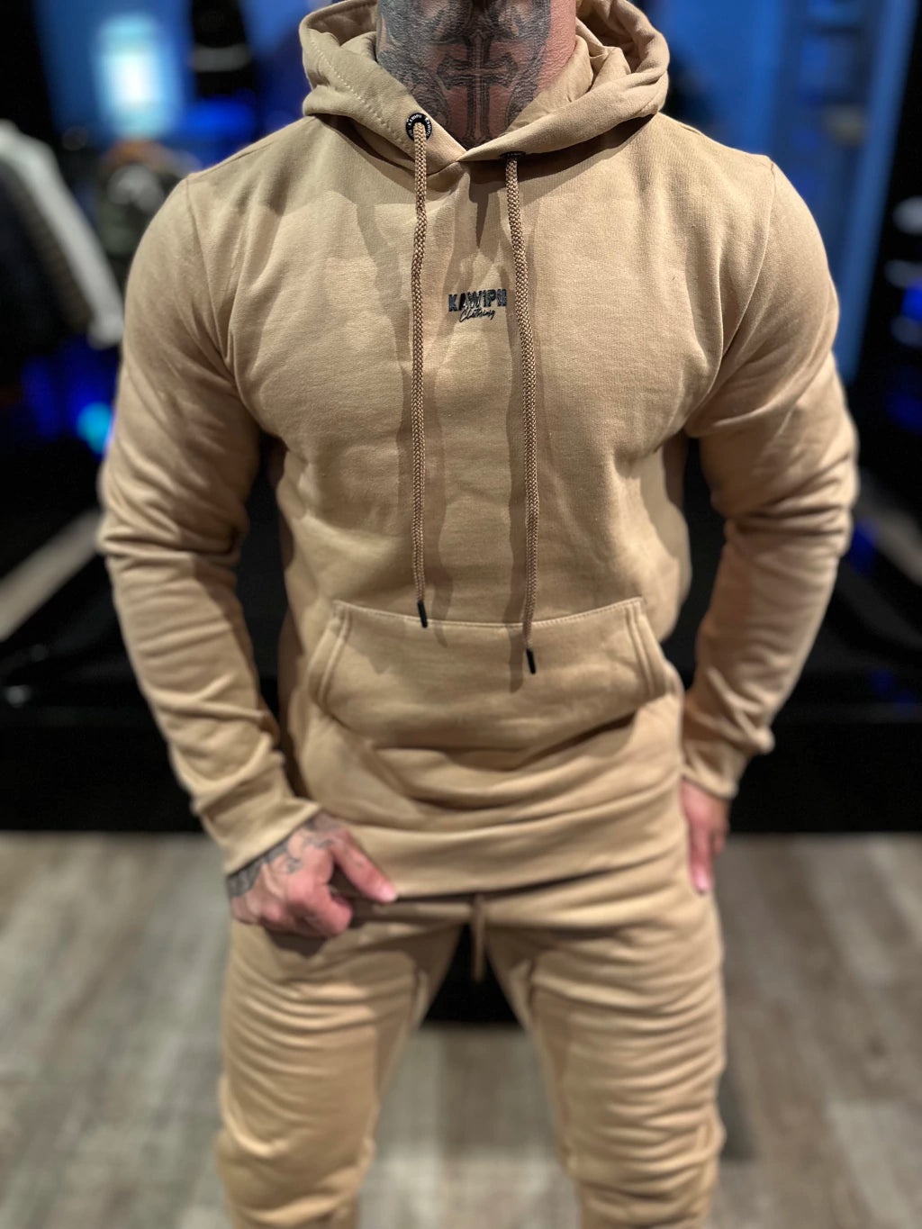 CONJUNTO MOLETOM KW BASIC CAMEL