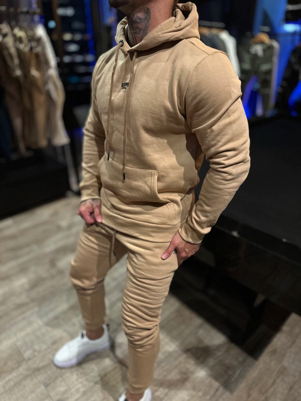 CONJUNTO MOLETOM KW BASIC CAMEL